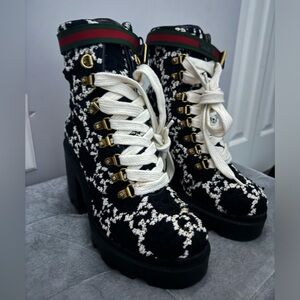 Gucci Tweed Boots